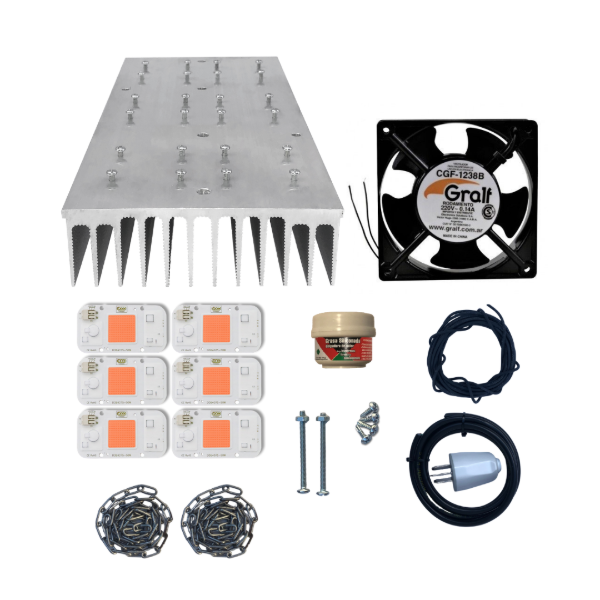 Combo Completo 300W combinado Full Spectrum-Blanco Calido (Ciclo completo de cultivo)