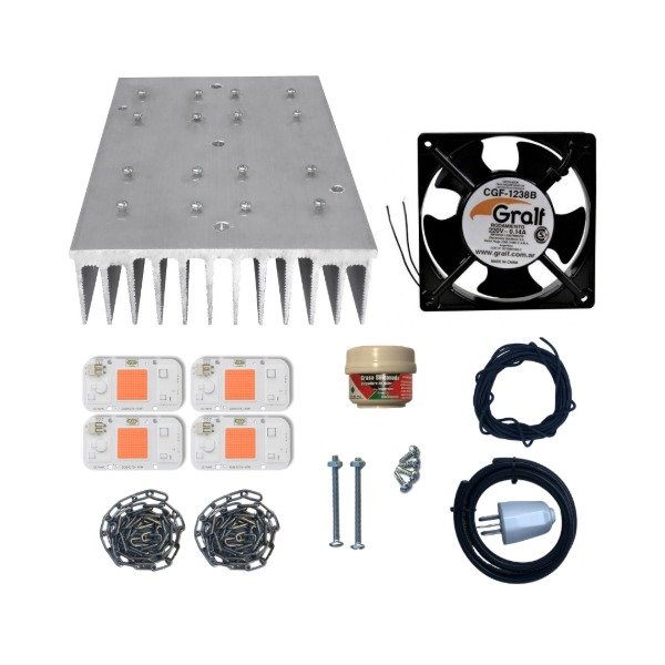Combo Completo 200W combinado Full Spectrum-Blanco Calido (Ciclo completo de cultivo) 2